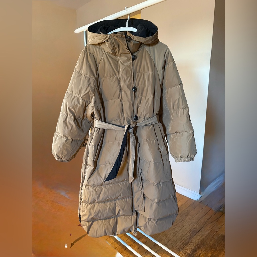 Women's Tan Puffer Coat
